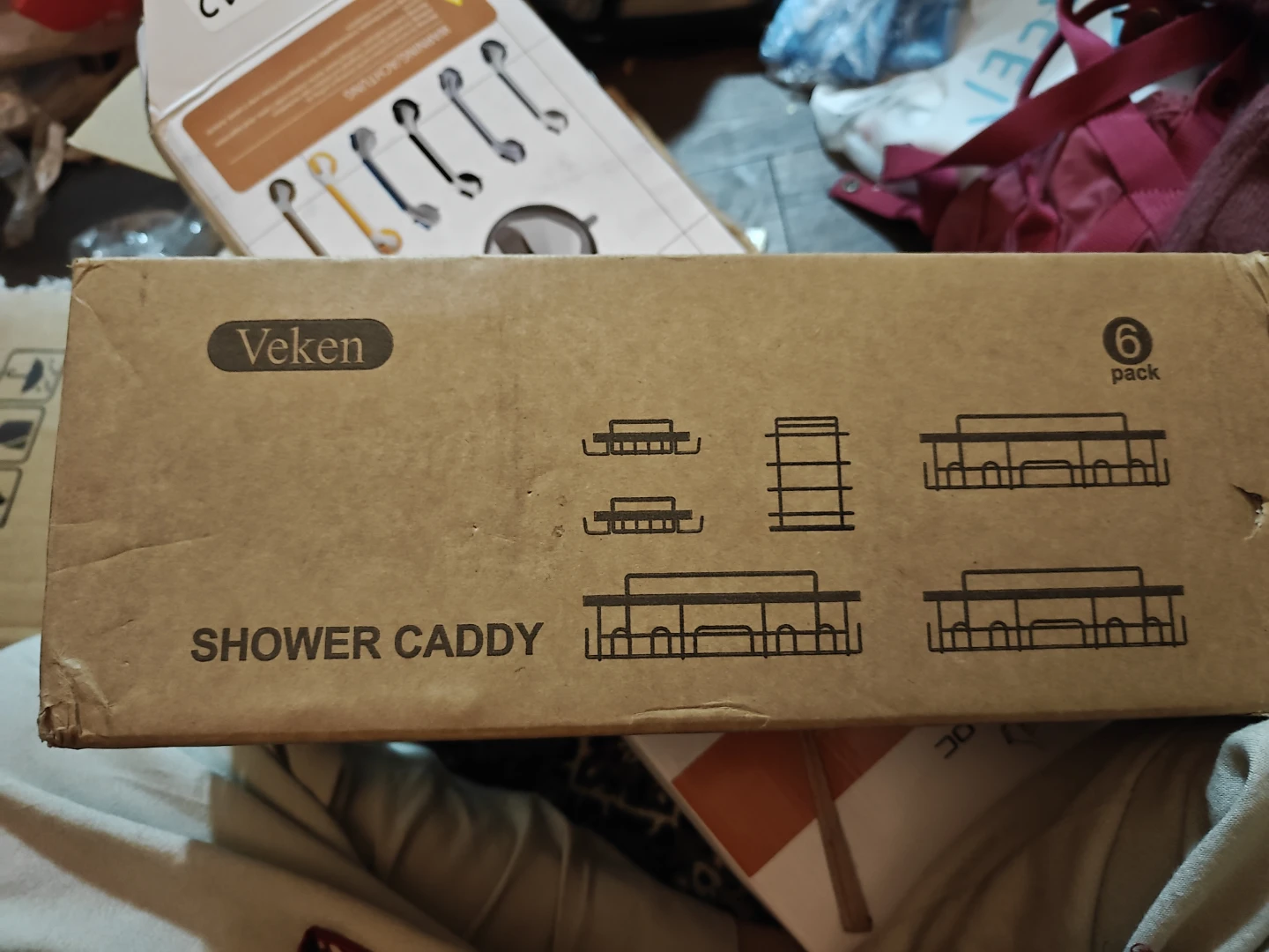 Veken Shower Caddy - 6 Pack
