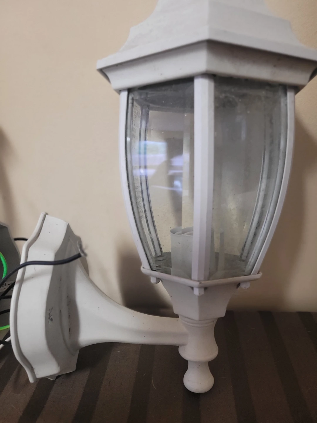 White Outdoor Wall Sconce Lights (Set of 2) - photo 3