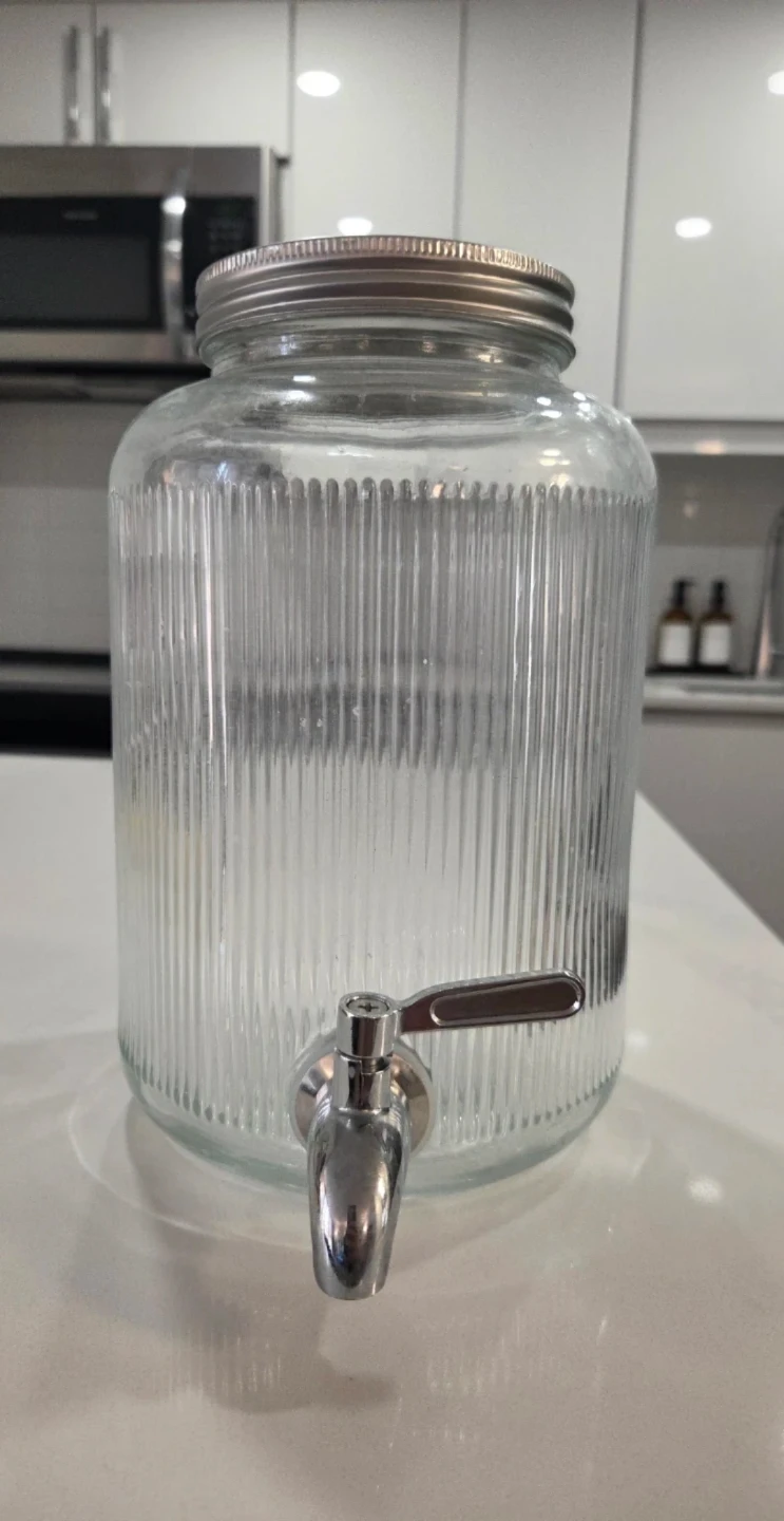 4L Glass Drink Dispenser with Spigot - photo 2