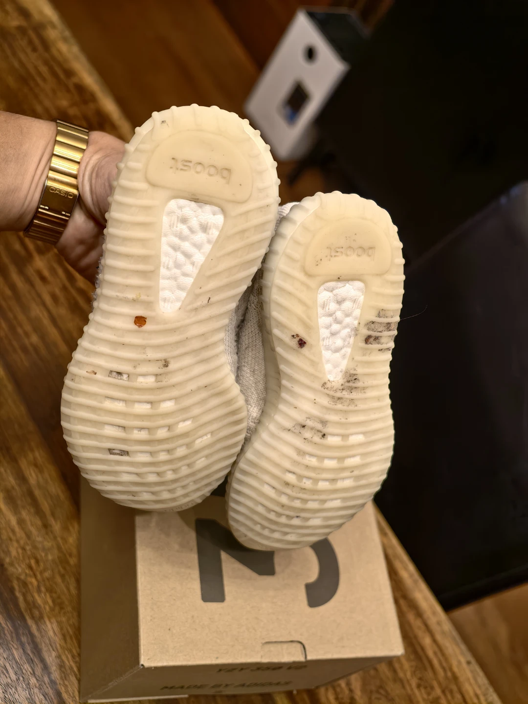 Adidas Yeezy Boost 350 V2 Kids Shoes Bone/Bone size 11k - photo 4