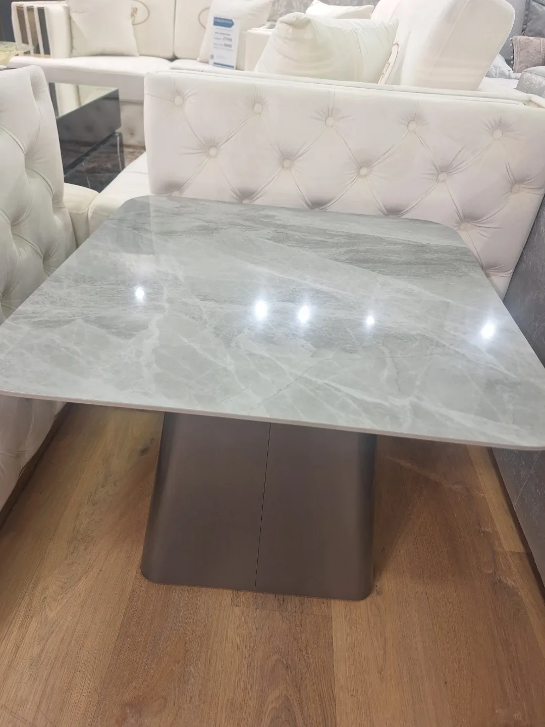 Marble-look Side Table