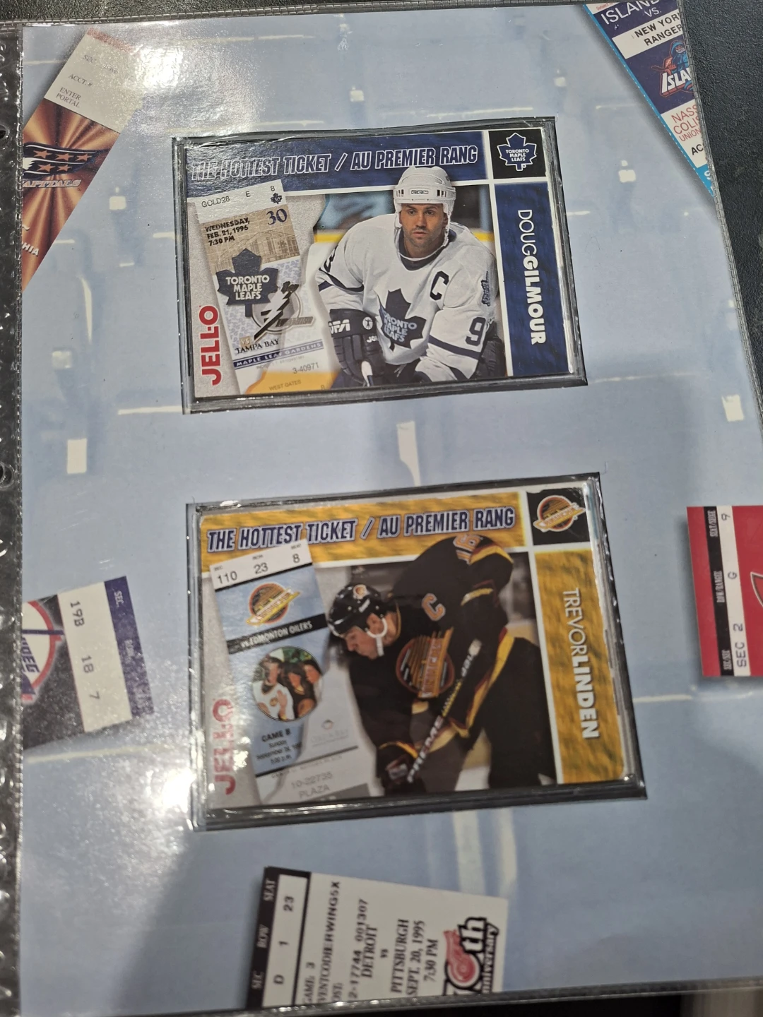 Collection of NHL Hottest Ticket Cards & Stamp Cards