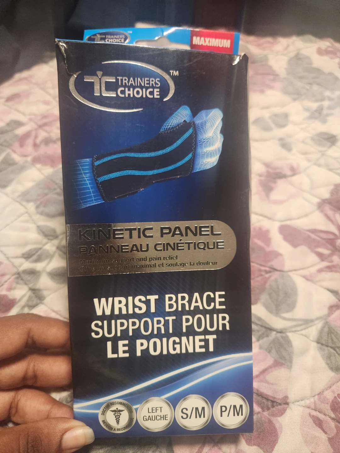 Trainers Choice Kinetic Panel Wrist Brace - S/M Left