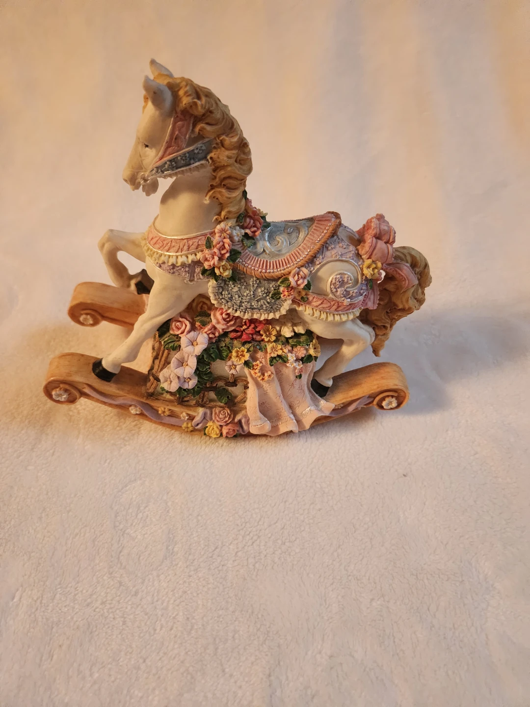 Musical Rocking Horse Figurine