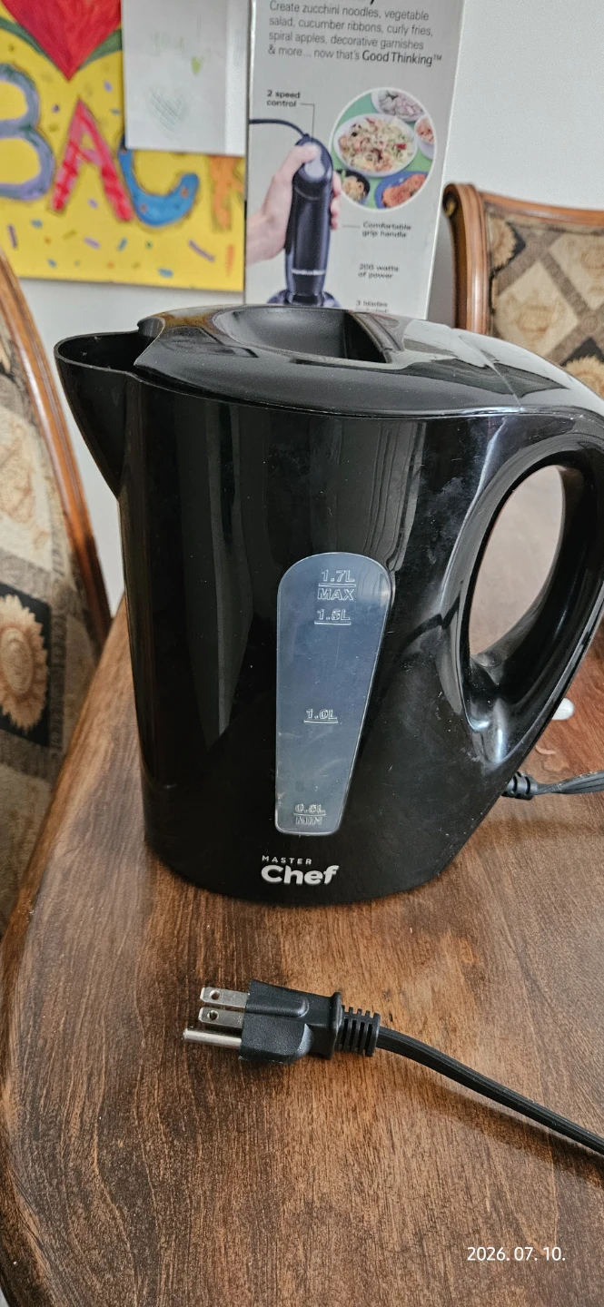 Master Chef Black Electric Kettle