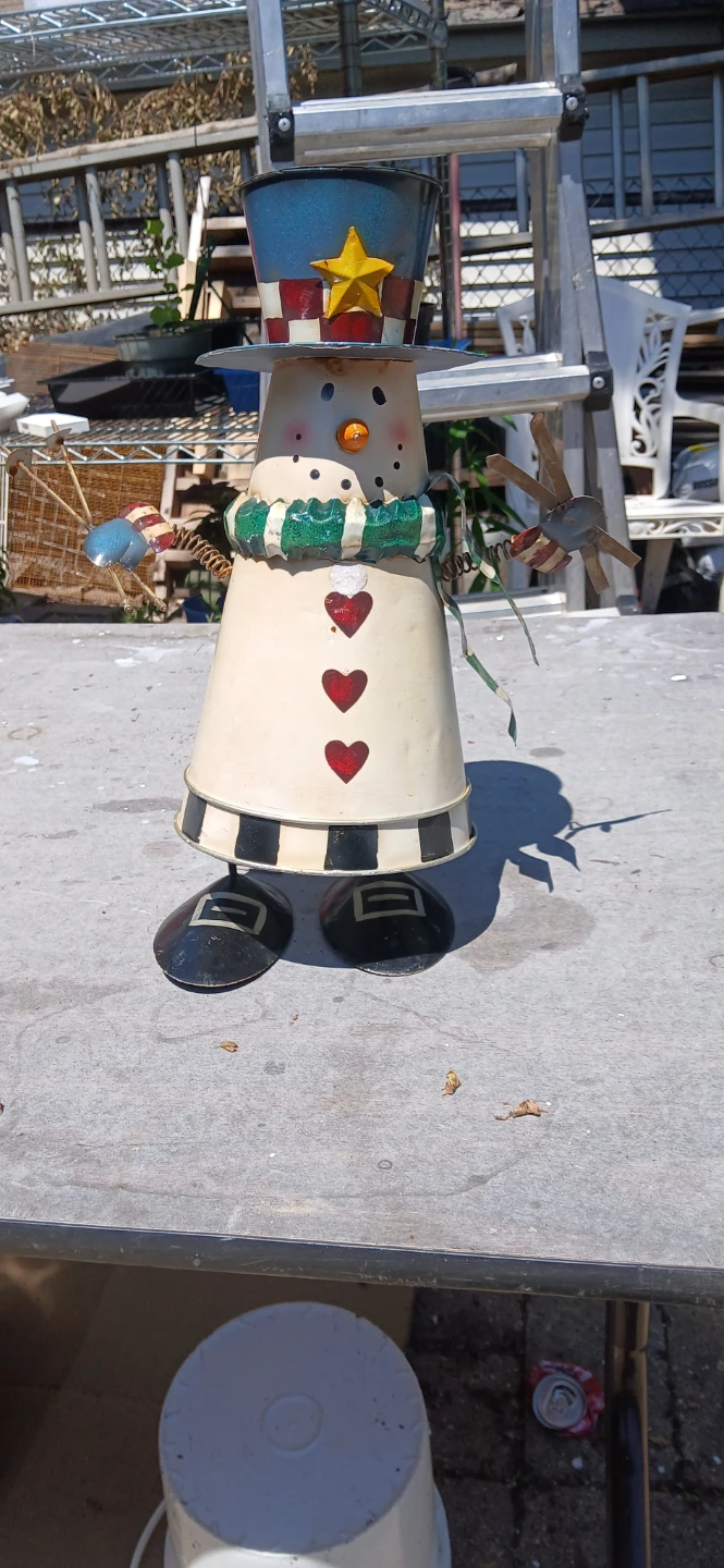 Metal Snowman Decoration