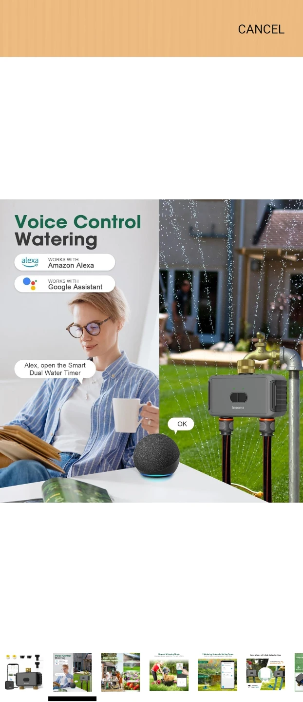 Insoma Smart Dual Water Timer with Voice Control - photo 2