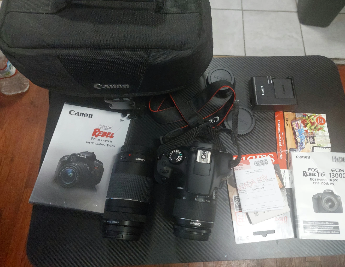 Canon EOS Rebel T6 DSLR Camera with 18-55mm Lens