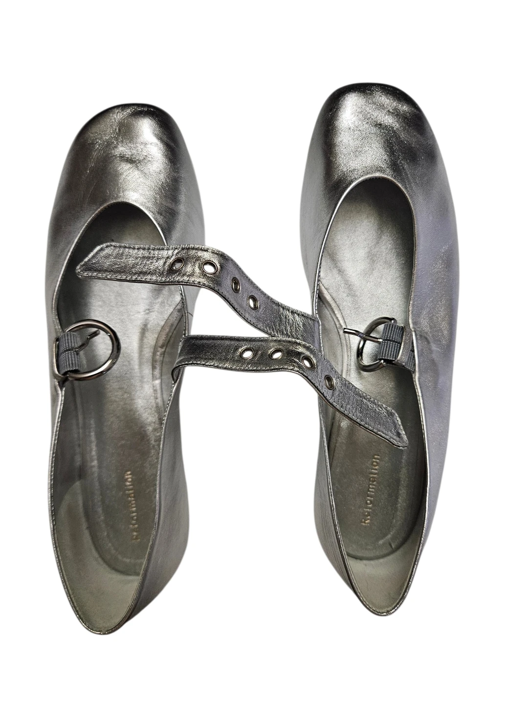 Reformation Silver Bethany Ballet Flats - photo 4
