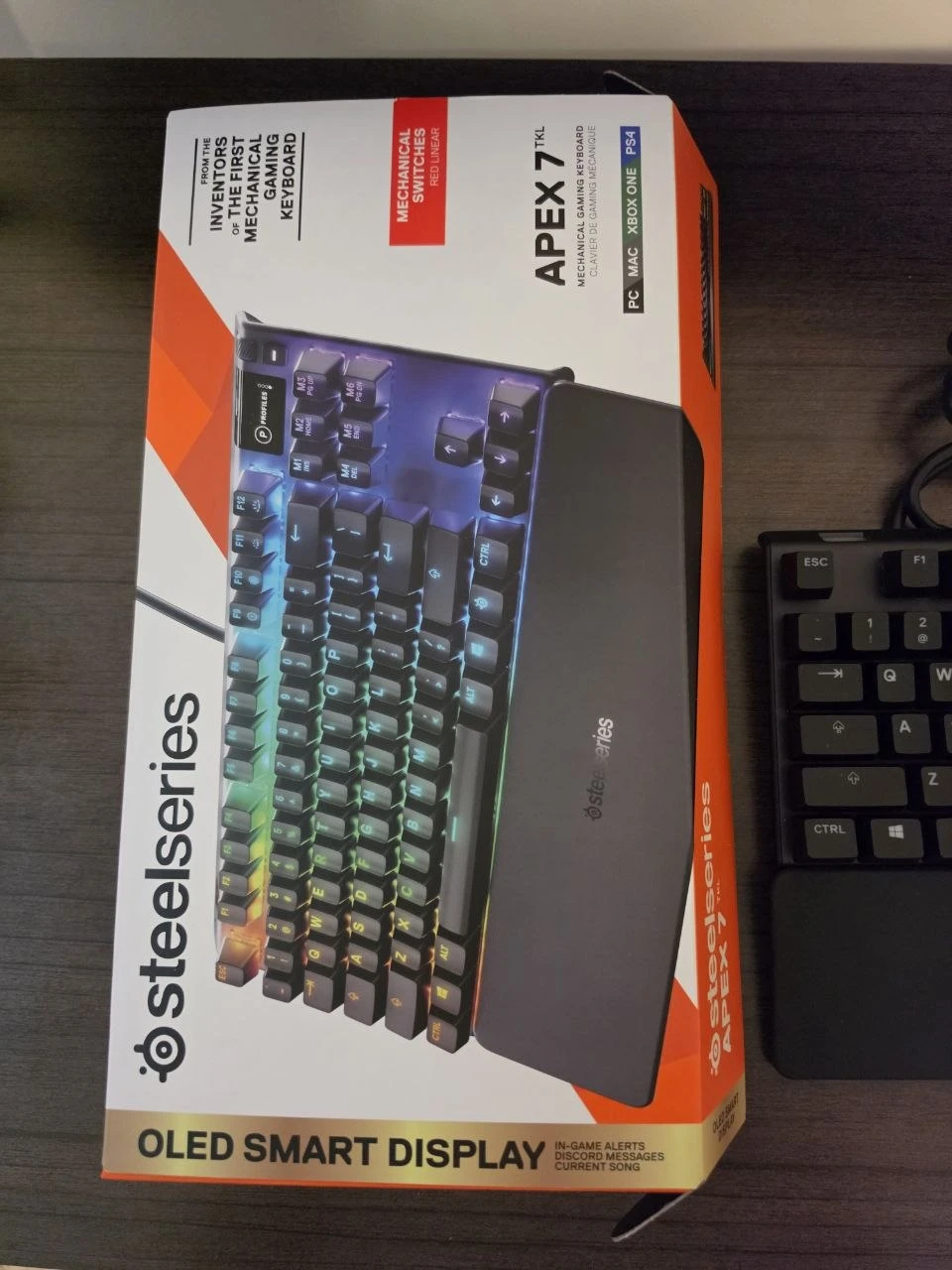 NEW Steelseries Apex 7 tkl mechanical gaming keyboard NEW in box - photo 5