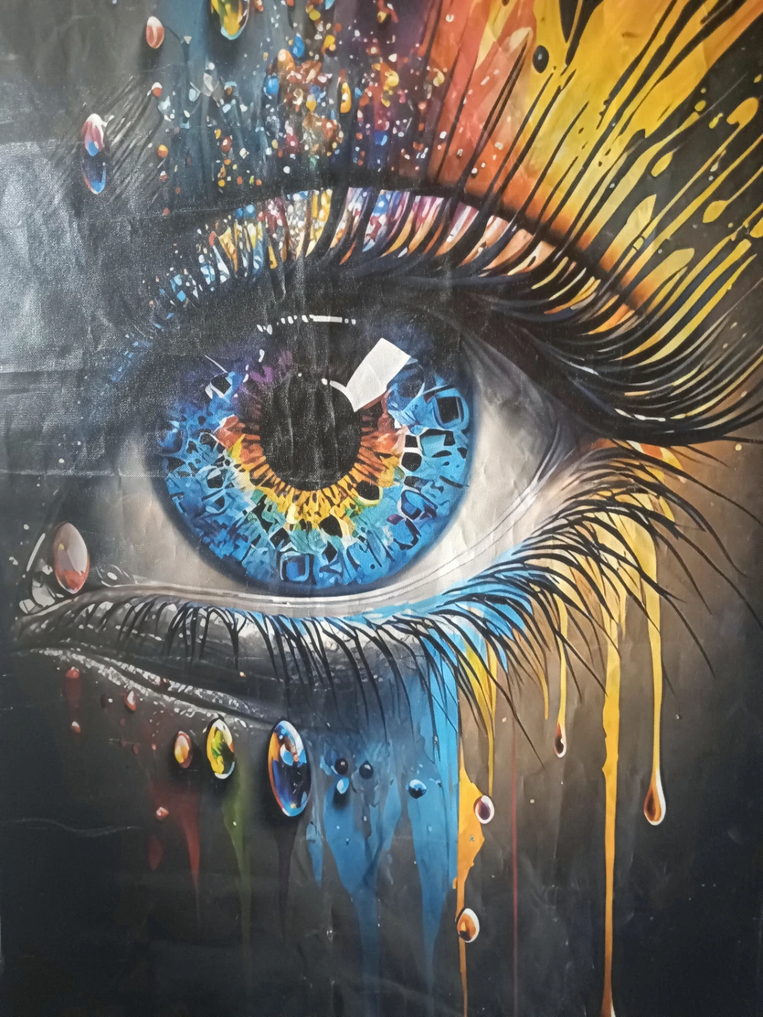 Vibrant Abstract Eye Art Print