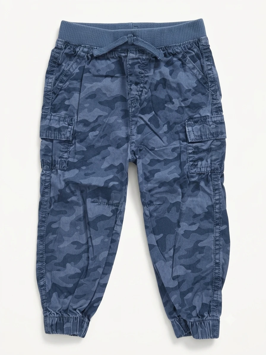 Kids Camo Cargo Jogger Pants