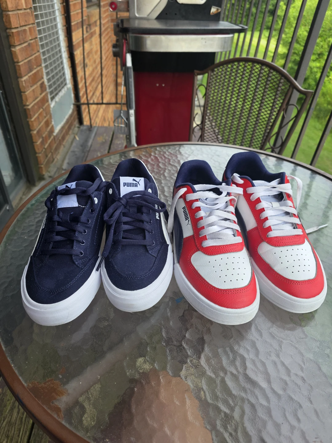 Puma Men's Sneakers - Navy Blue & Red/White