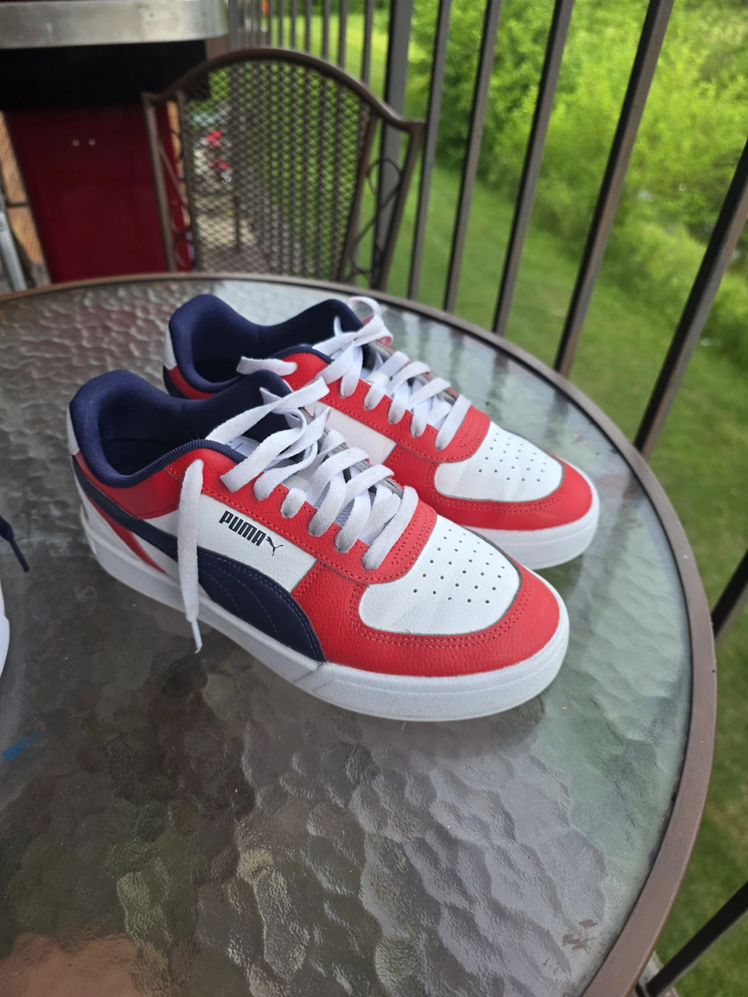 Puma Men's Sneakers - Navy Blue & Red/White - photo 2