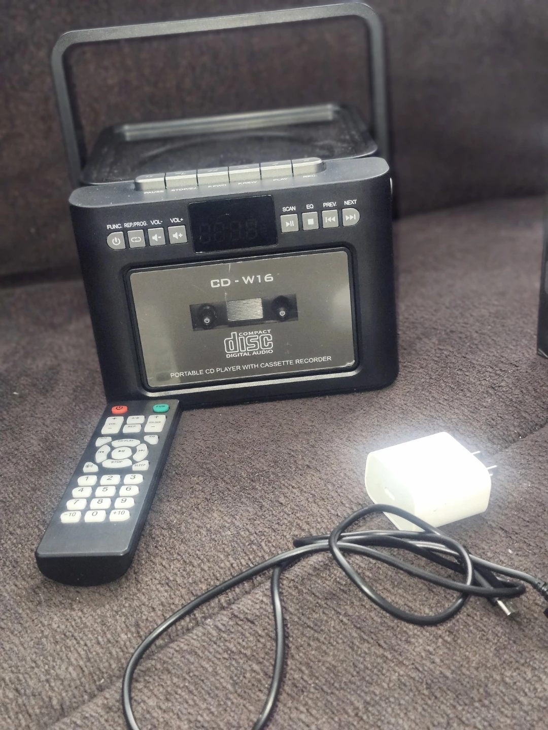 Portable CD Player with Cassette Recorder