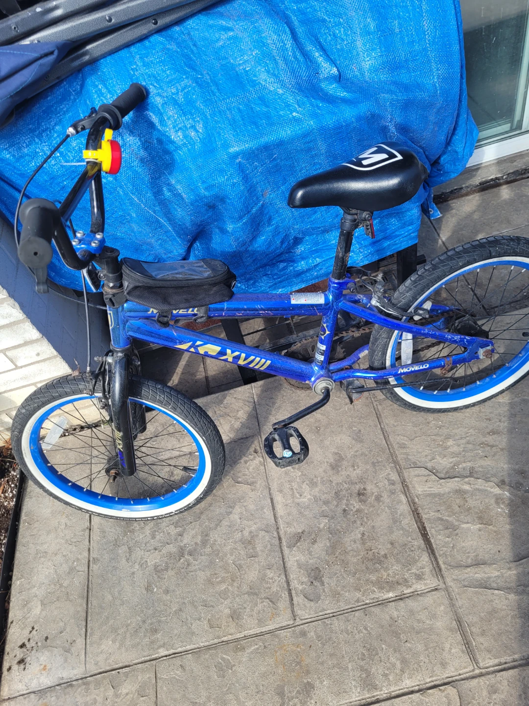 Blue BMX Bike