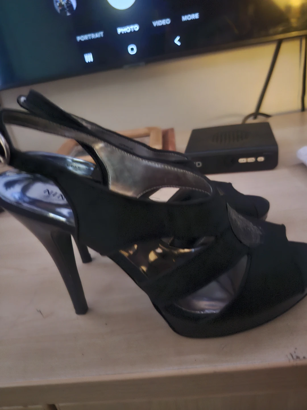 Nine West Black Strappy Heels - photo 2