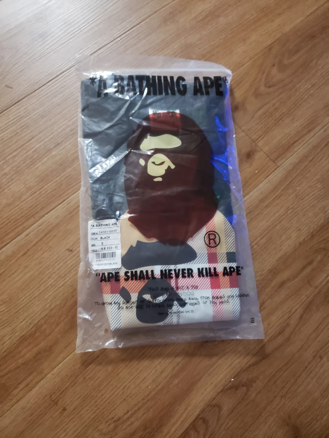 Bathing Ape x Burberry Shirt. Size S.