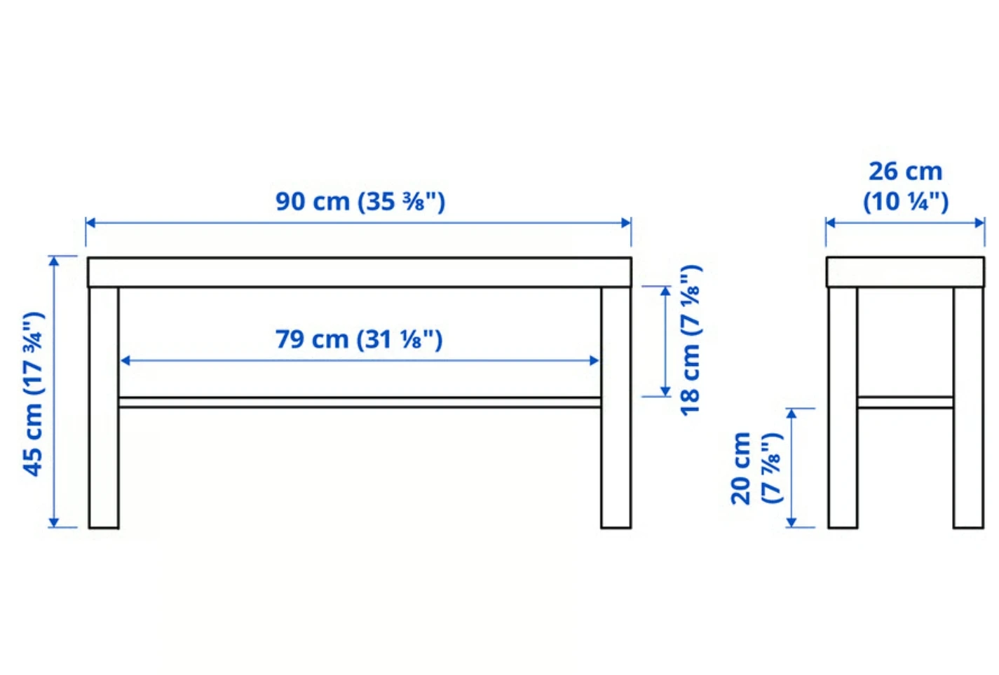 IKEA LACK TV Bench - photo 2