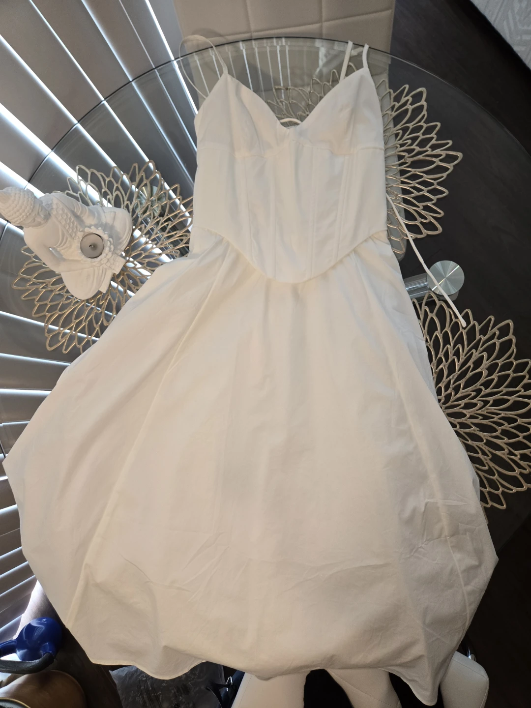 White Babyboo Corset Midi Dress - photo 4