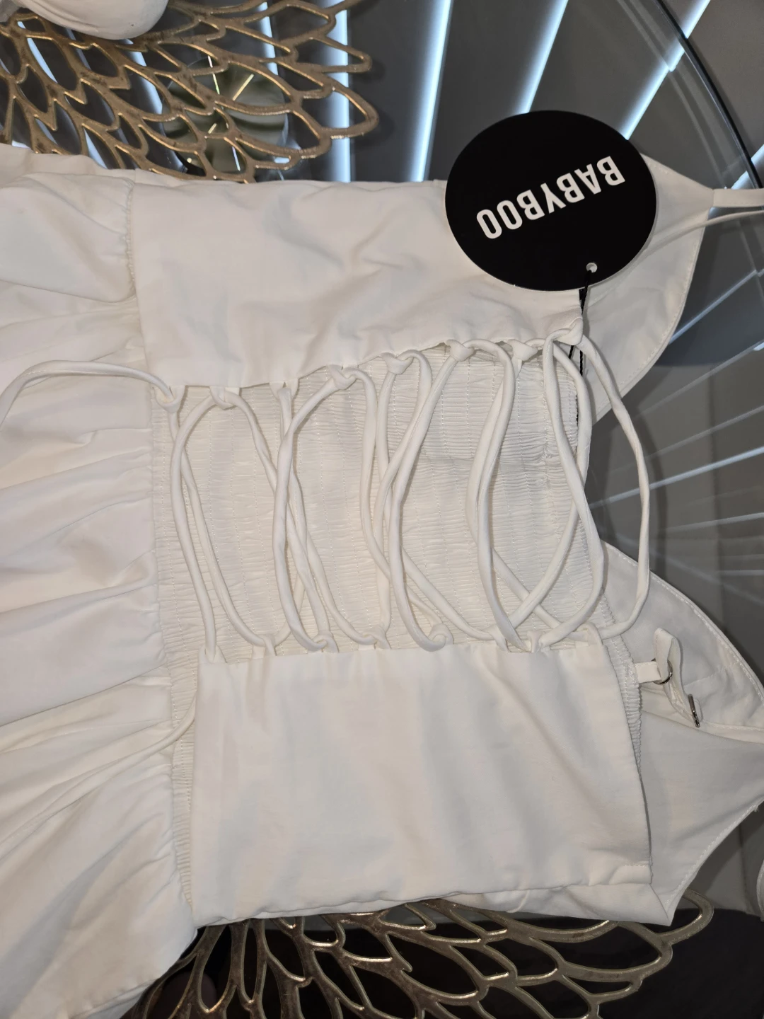 White Babyboo Corset Midi Dress - photo 5