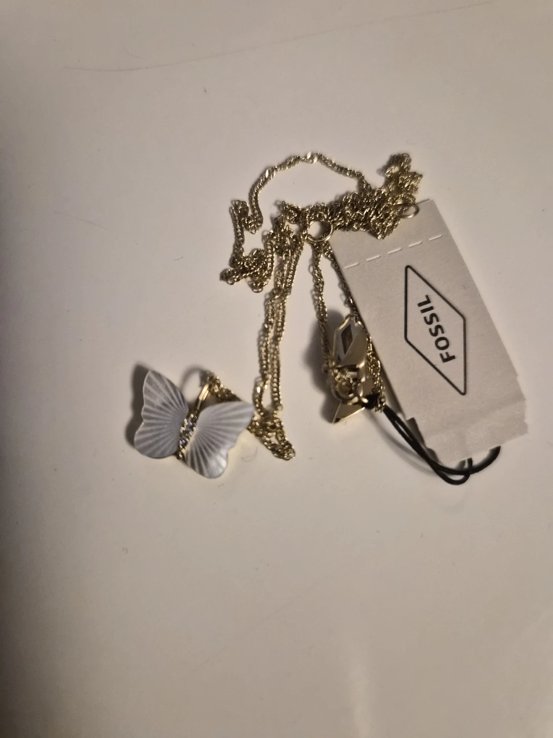 BRAND NEW Fossil Butterfly Pendant Necklace - photo 2