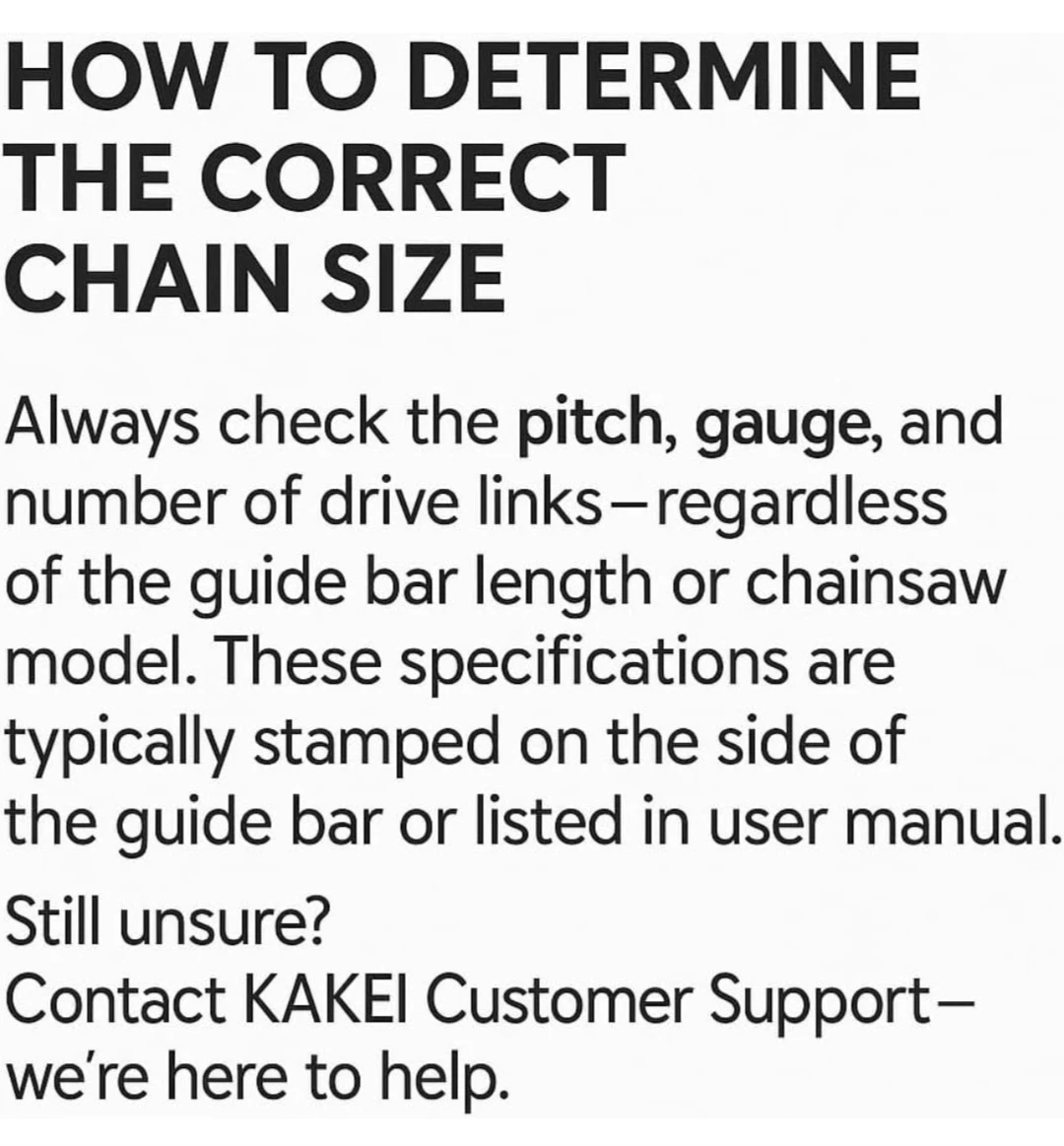 KAKei Chainsaw Chain - 3/8" LP, .043" Gauge, 45 Drive Links - photo 5
