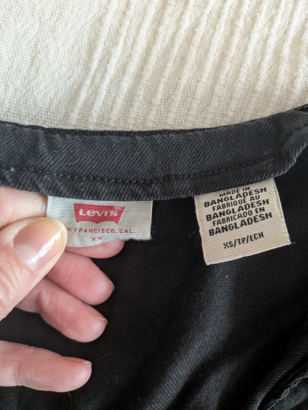 Levi's Black Blouse with Buttons - photo 2