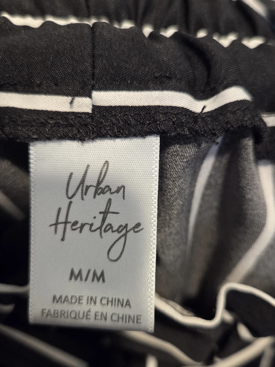 Urban Heritage Black & White Striped Paperbag Waist Skirt - photo 5