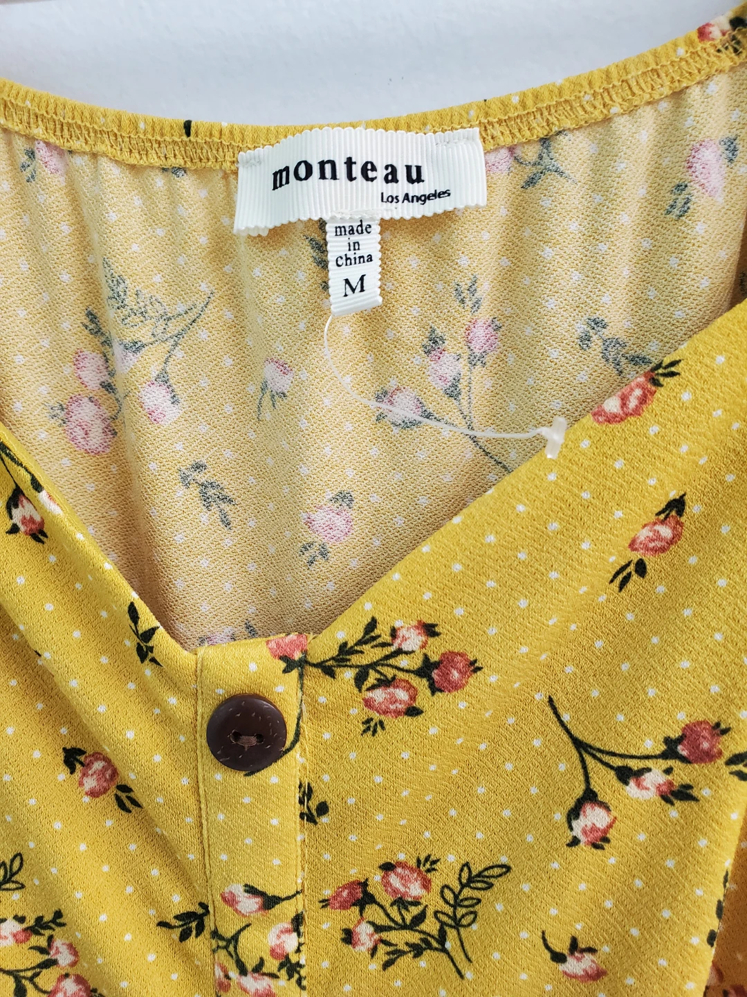 NEW!! Yellow Floral Button-Up Maxi Dress - photo 4