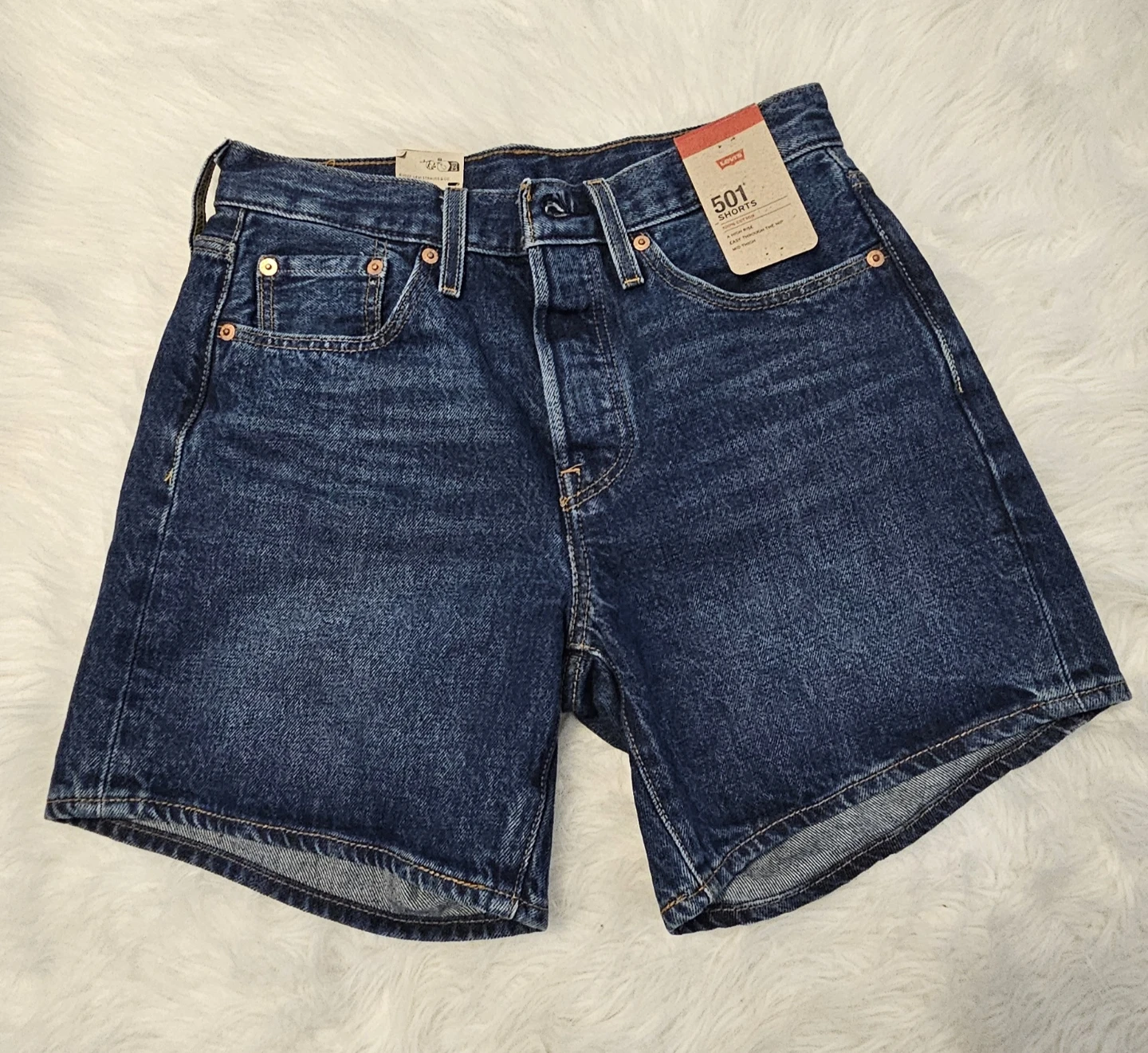 Levi's 501 Denim Shorts Women's 27 - photo 4