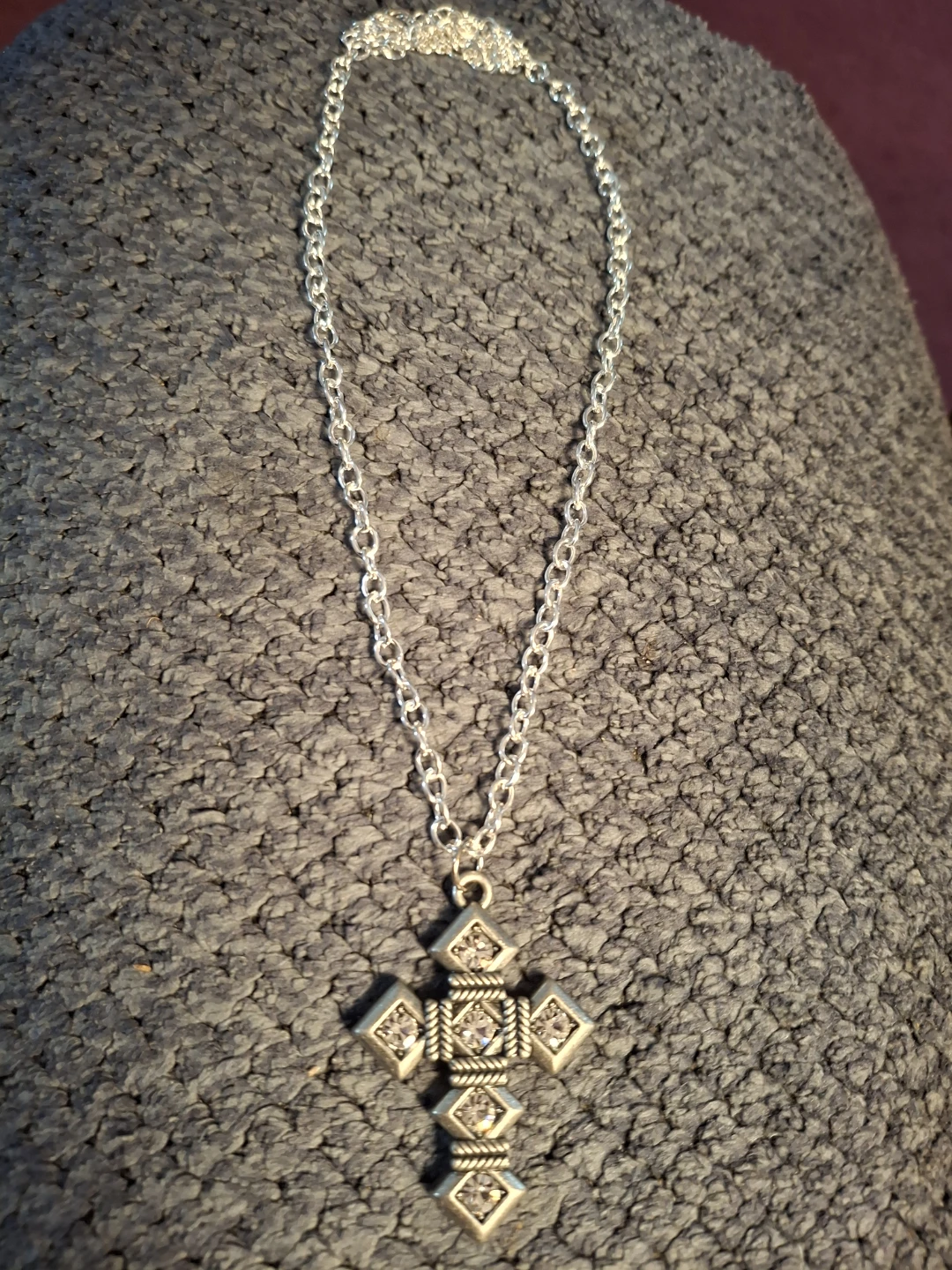 Silver Rhinestone Cross - photo 3