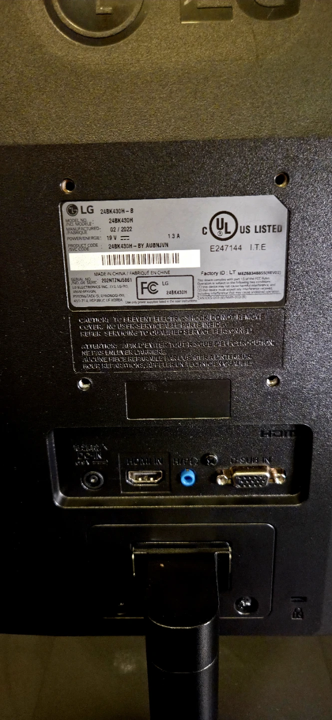 LG Monitor 24" 1080p - photo 2