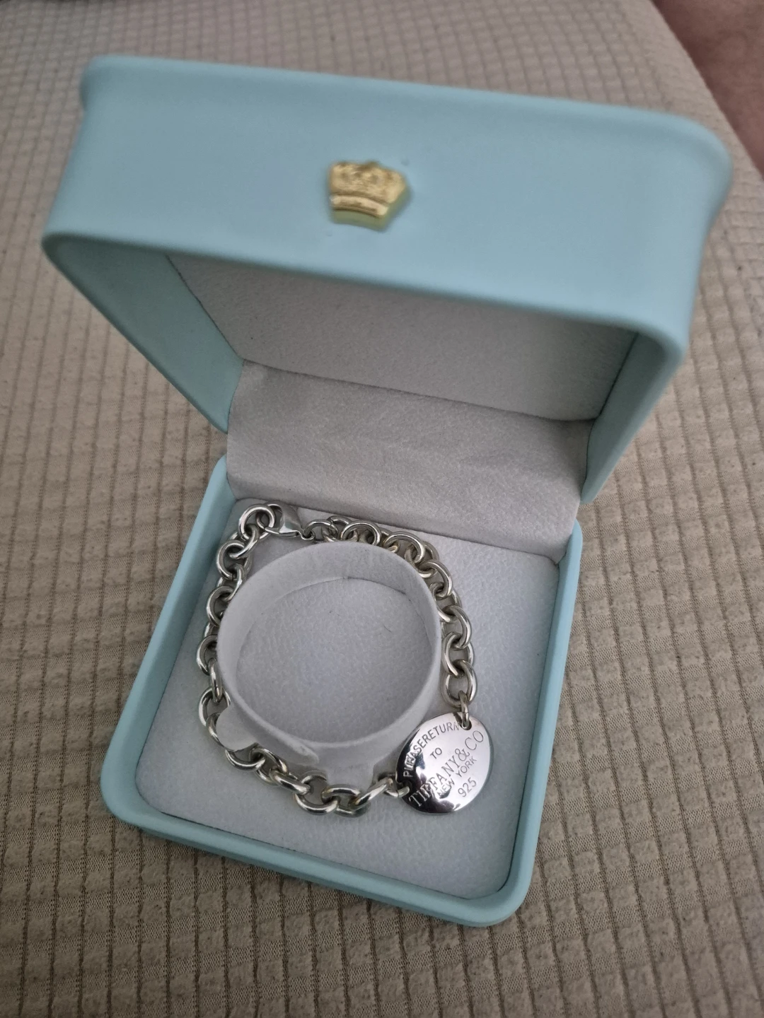 Tiffany & Co. Sterling Silver Oval Tag Bracelet