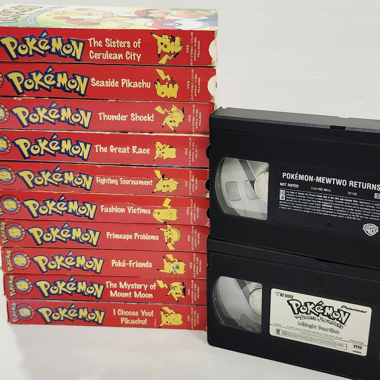 Pokemon VHS lot Pioneer series rare red 9 casettes - photo 3