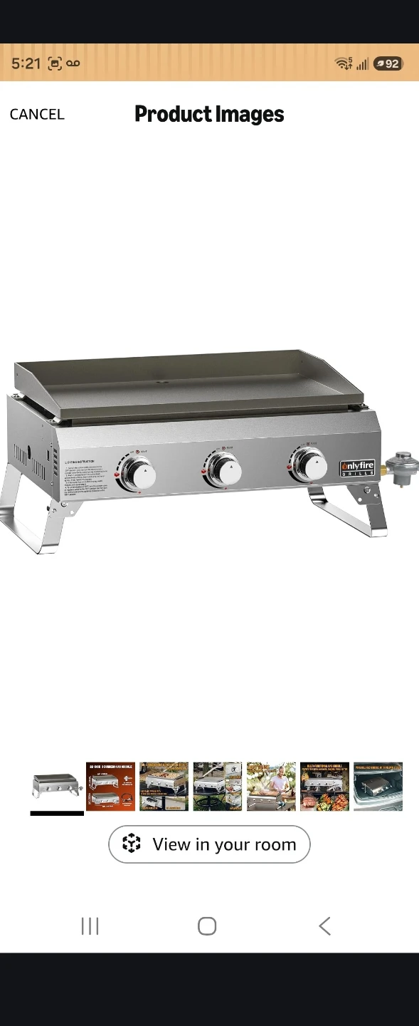 Onlyfire 22-inch 3 Burners Gas Griddle - photo 2