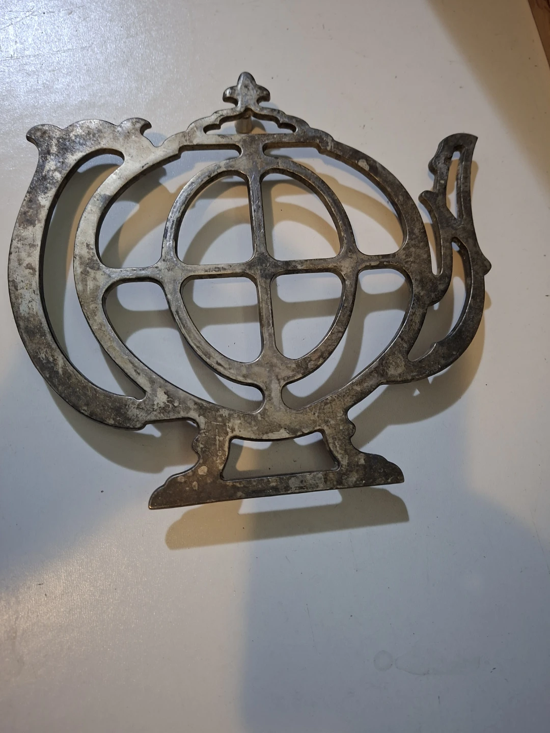 Vintage Metal Teapot Trivet
