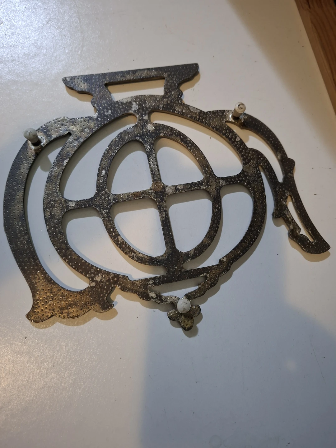 Vintage Metal Teapot Trivet - photo 2