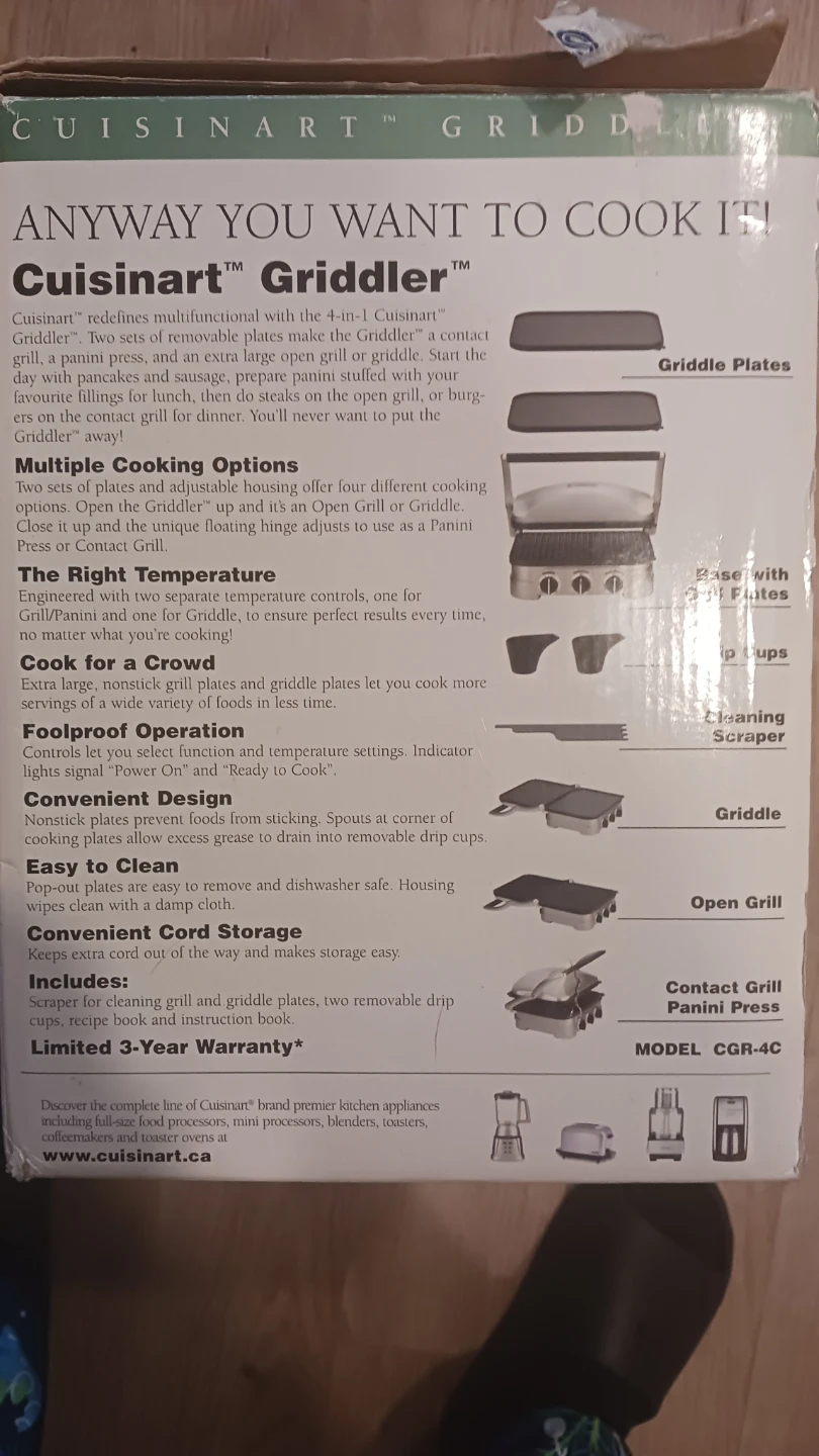 Cuisinart Griddler Super Grill / Mini BBQ - photo 3
