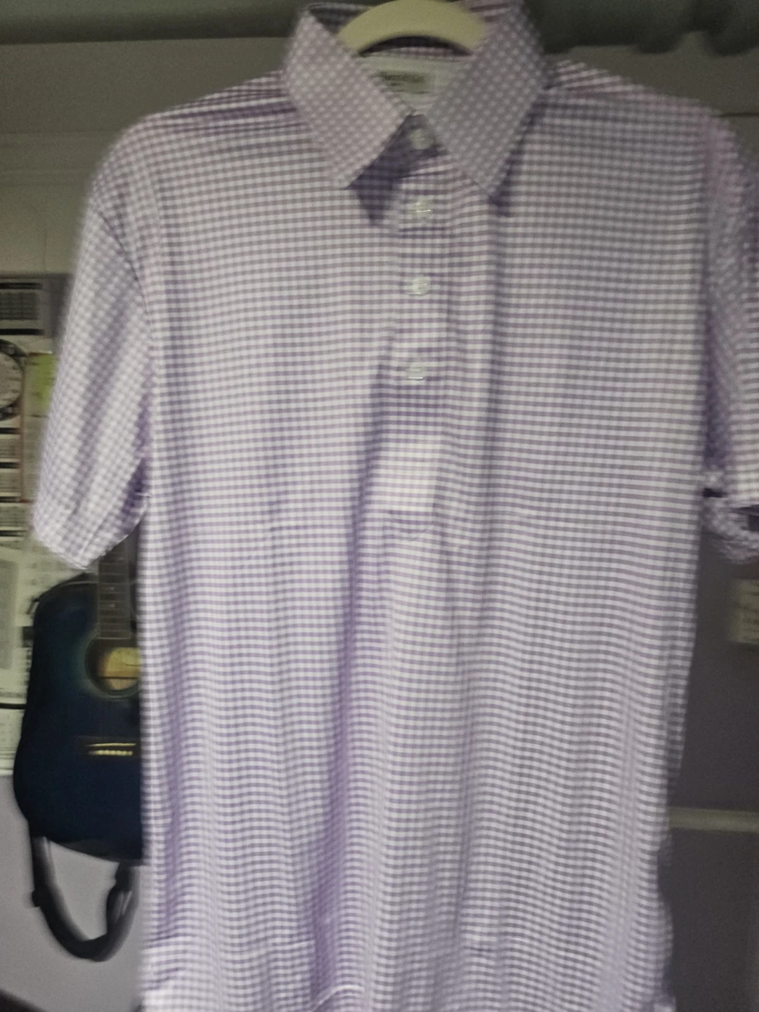 Collars & Co. Gingham Polo Shirt - Small