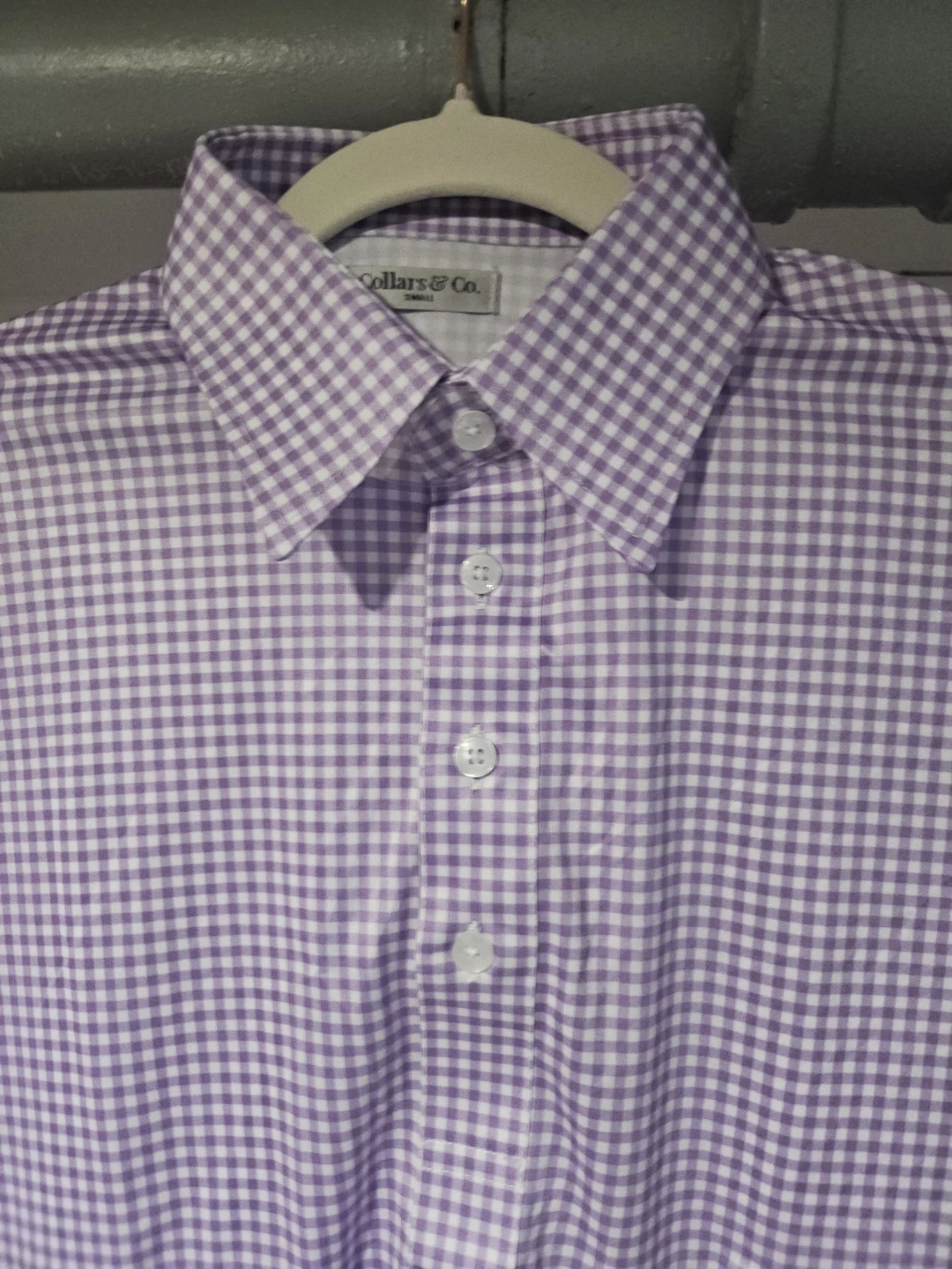 Collars & Co. Gingham Polo Shirt - Small - photo 2