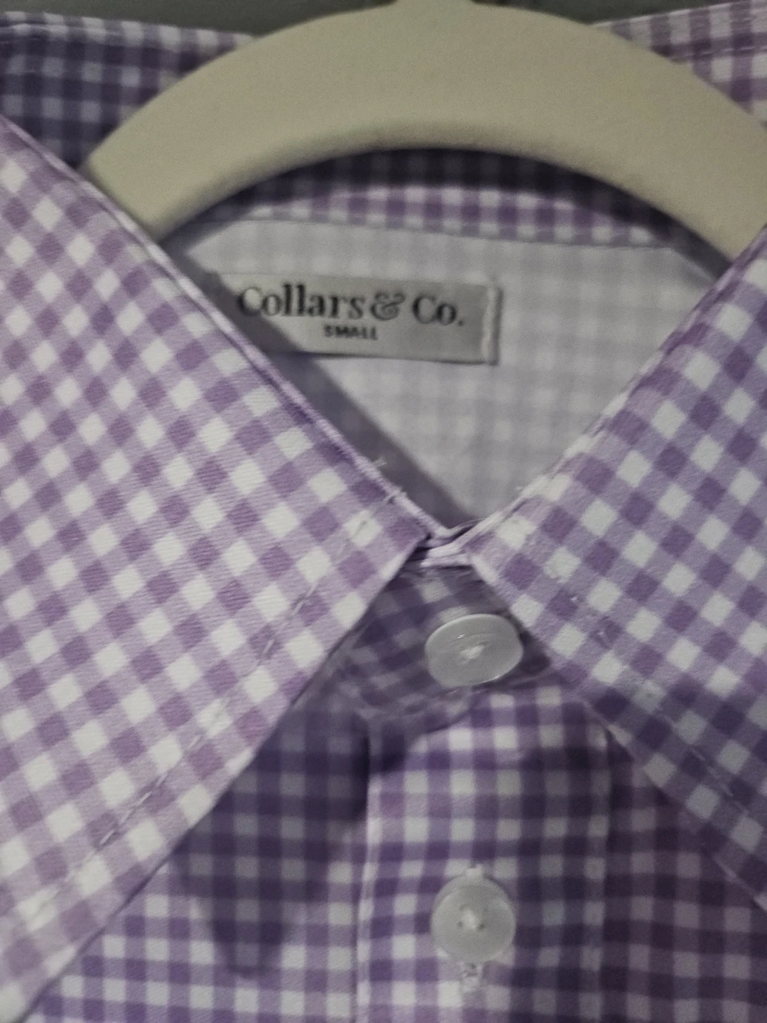 Collars & Co. Gingham Polo Shirt - Small - photo 3