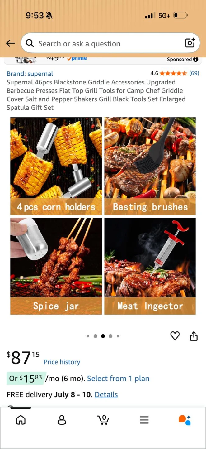 Supernal 46-Piece Griddle Accessories Set - photo 2