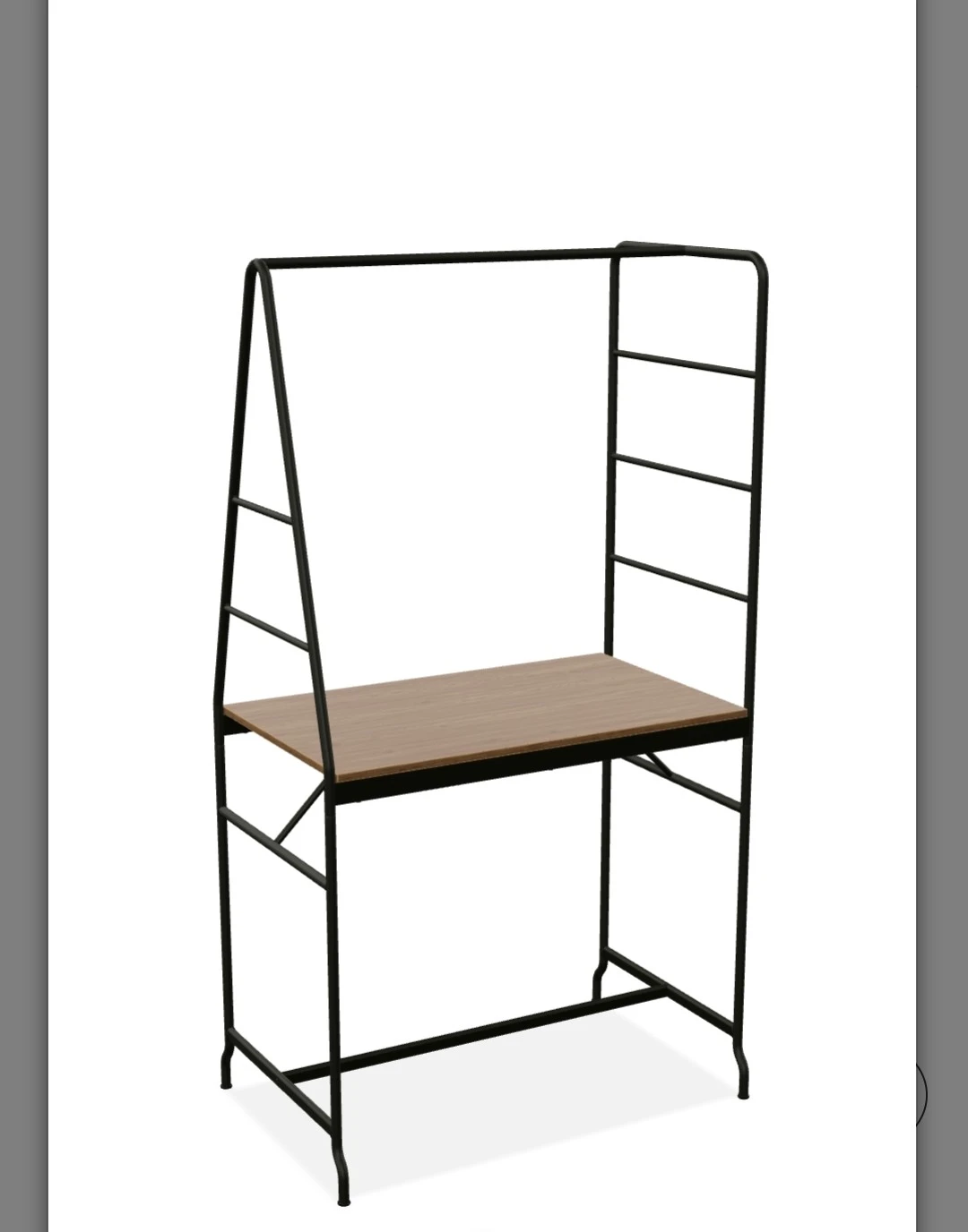 Industrial Style Desk with Shelving - photo 2