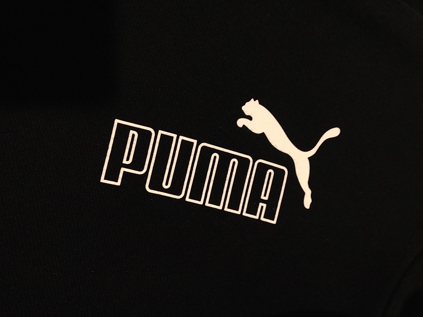 Puma Black Hoodie with Logo Stripe - photo 2