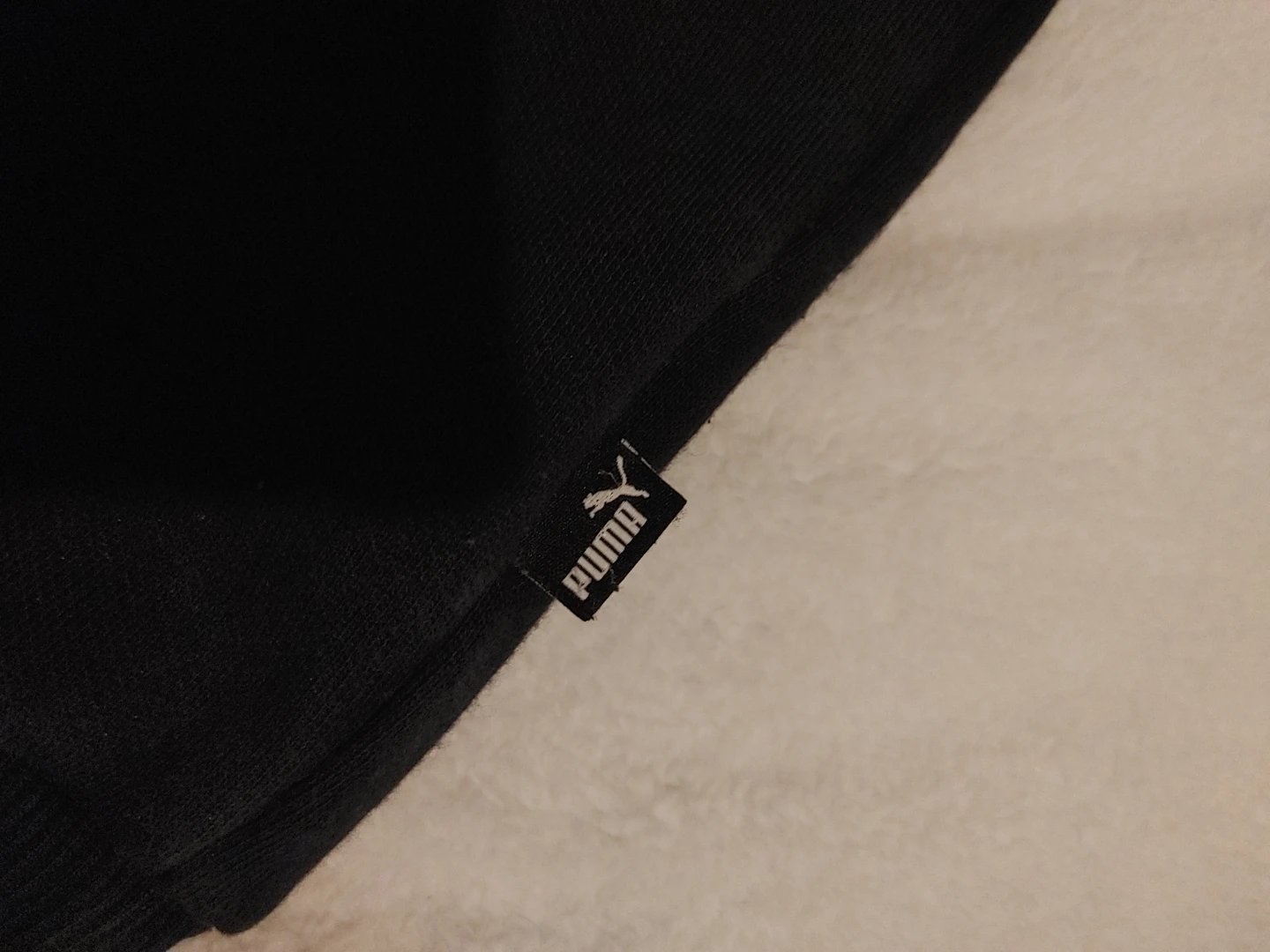 Puma Black Hoodie with Logo Stripe - photo 3