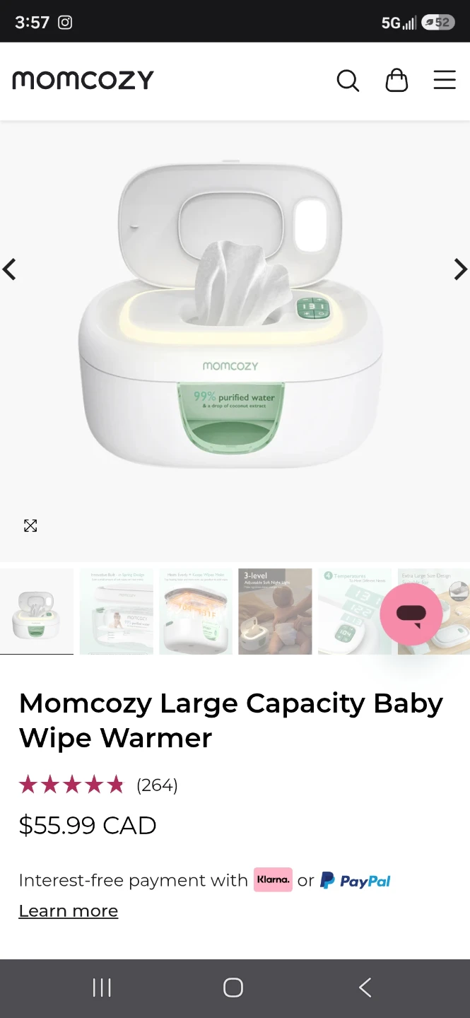 Momcozy Large Capacity Baby Wipe Warmer - photo 4