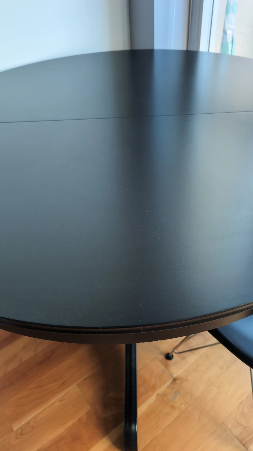 Ikea Ingatorp Extendable Round Table (Black) - photo 2