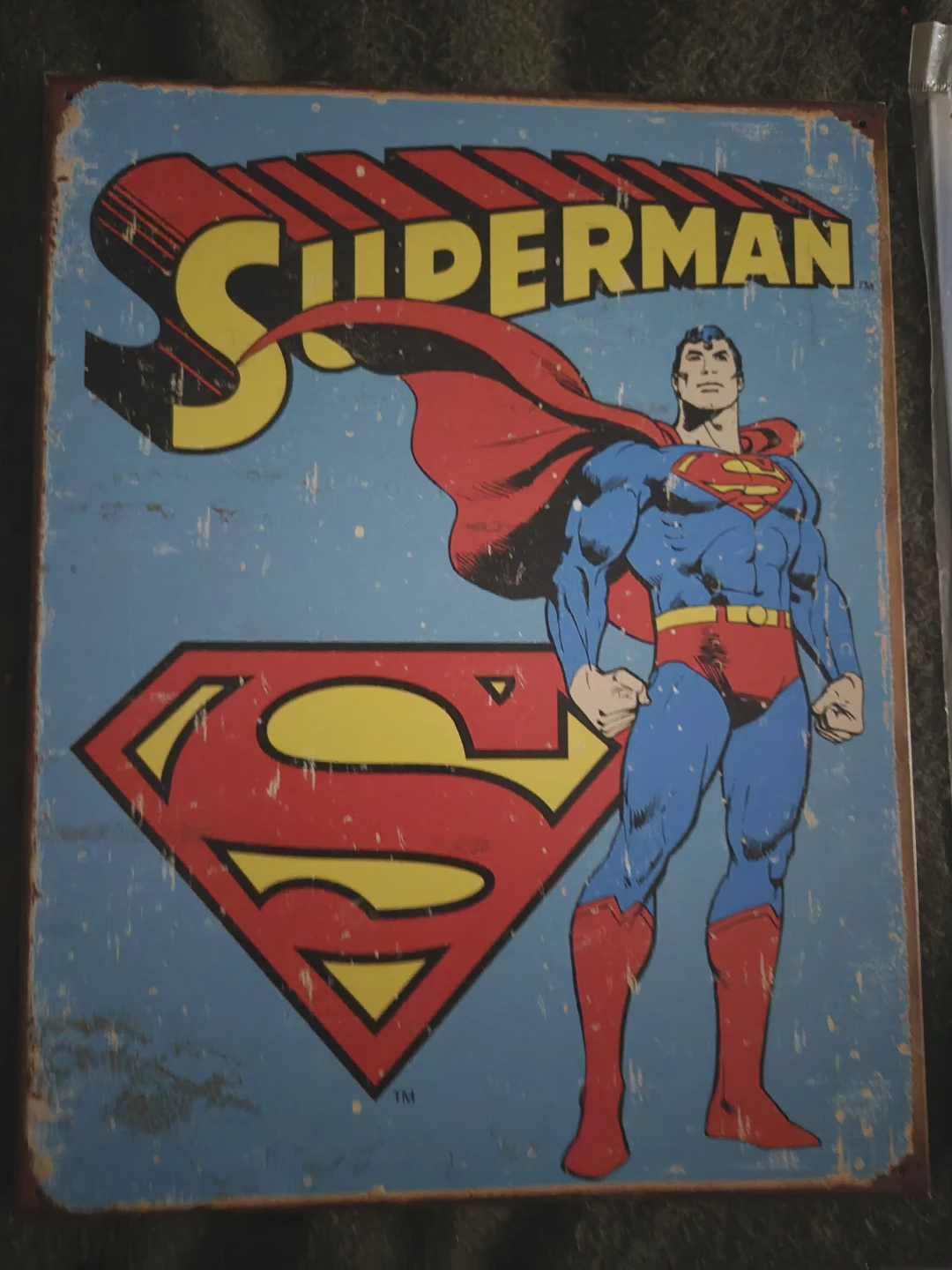Superman Metal Sign
