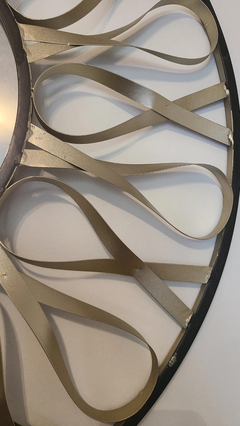 Round Decorative Metal Wall Mirror - photo 4